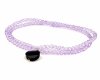 Necklace with sparkling glass crystals on a jewelry elastic chain